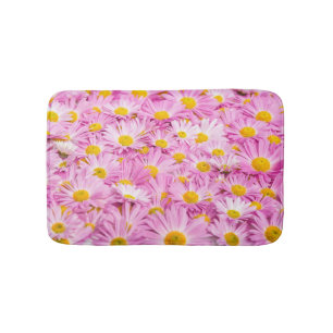 Tapis De Bain Fleurs Jaunes Roses Arrière - plan sans couture
