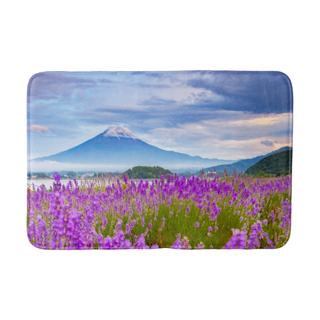 Tapis De Bain Fleurs | Mont Fugi Japon (Devant)