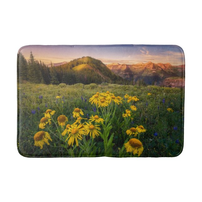Tapis De Bain Fleurs | Mountain Meadow Crested Butte Colorado (Devant)