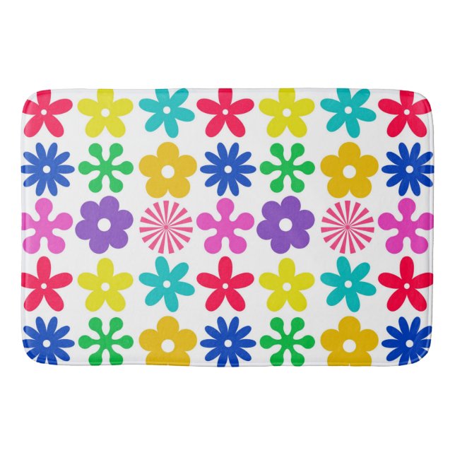 Tapis De Bain FLEURS RÉTRO super (Devant)