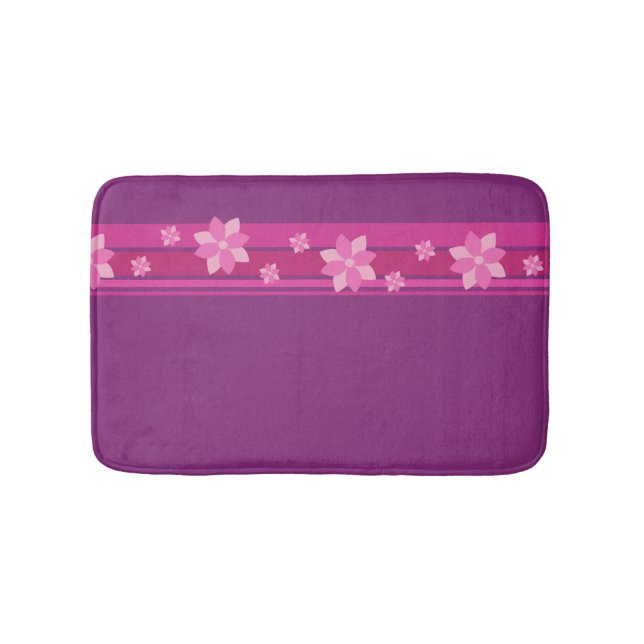 Tapis De Bain Fleurs roses (Devant)