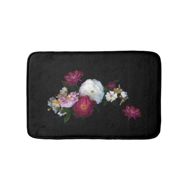 Tapis De Bain Fleurs Roses à l'ancienne (Devant)