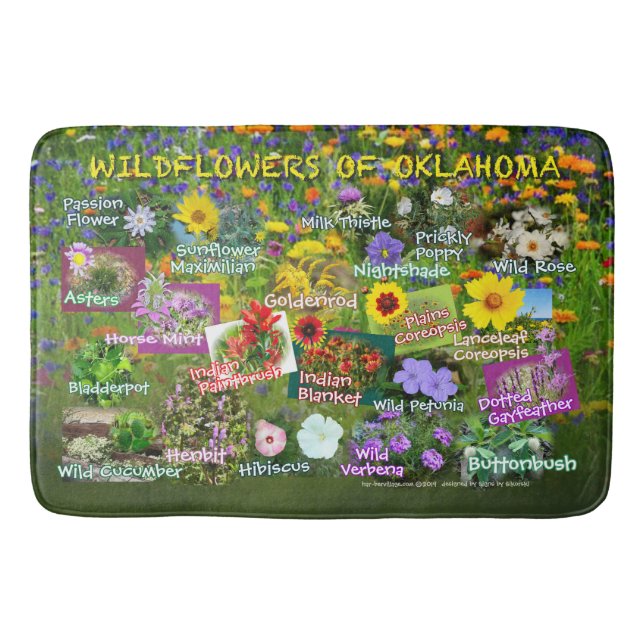 tapis de bain fleurs sauvages 26 (Devant)