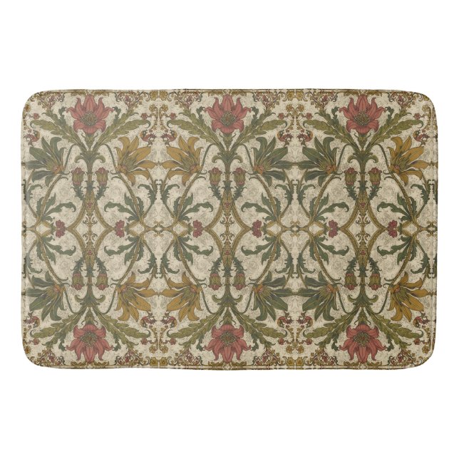 Tapis De Bain Fleurs sauvages de Lys doré William Morris  (Devant)
