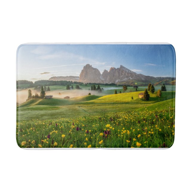 Tapis De Bain Fleurs | Spring Alpe di Siusi Langkofel (Devant)