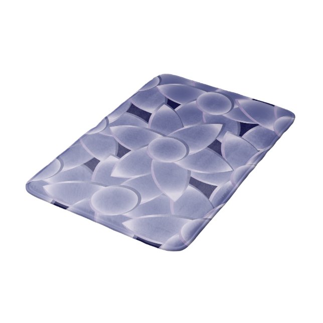 Tapis De Bain Fleurs violettes (Angle)