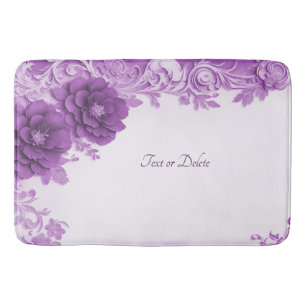Tapis De Bain Fleurs violettes Fleur de Bain Fruit Mat