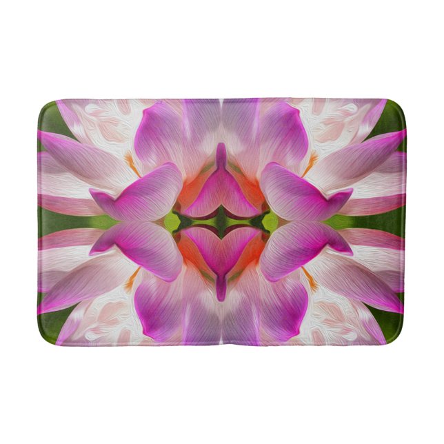 Tapis De Bain FLEUVE PURPLE - Art Fractal - (Devant)
