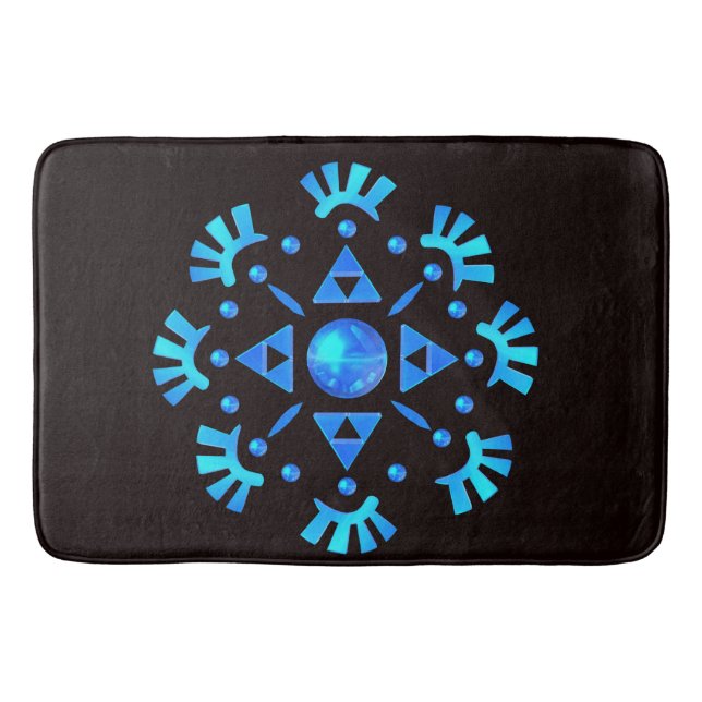 Tapis De Bain Flocon de neige cristal (Devant)