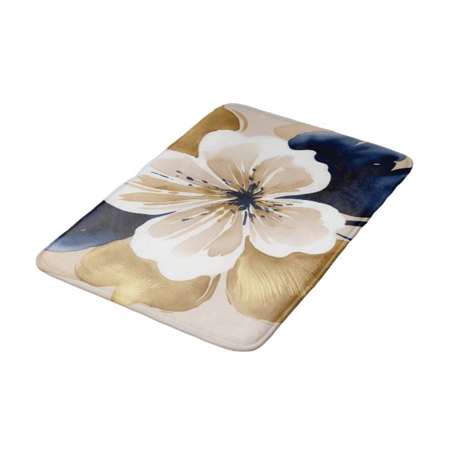 Tapis De Bain Floral Abstrait (Angle)