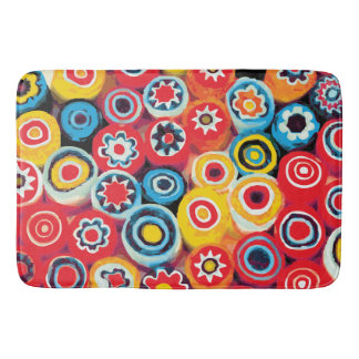 Tapis De Bain Floral Abstrait Fleur Fleur Fraîche Millefiori