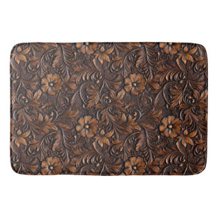 Tapis De Bain Floral Brown Cowgirl