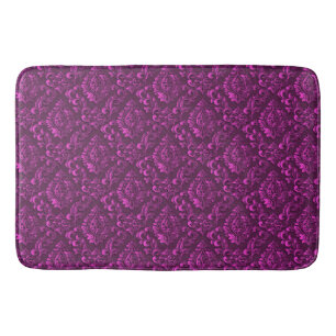 Tapis De Bain Floral de luxe rose Damask