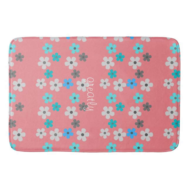 Tapis De Bain Floral moderne rustique (Devant)