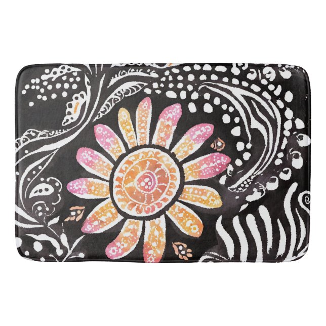 Tapis De Bain Floral Pearls art IA  (Devant)