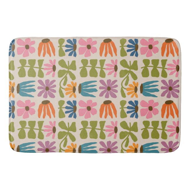 Tapis De Bain Floral Super rétro (Devant)