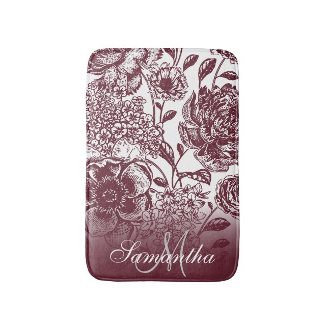 Tapis De Bain Floral vintage (Devant (Vertical))