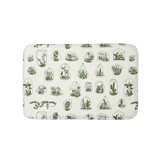 Tapis De Bain Florarium Succulent : Conception géométrique Vinta (Devant)