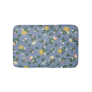Tapis De Bain Flore bleu pays