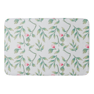 Tapis De Bain Flore délicate Frise tropicale Bras floral