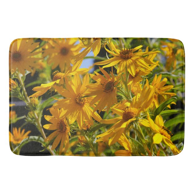 Tapis De Bain Flores en mi hierbas " fleurs dans mes mauvaises h (Devant)