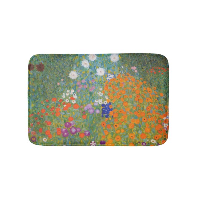 Tapis De Bain Flower Garden by Gustav Klimt (Devant)