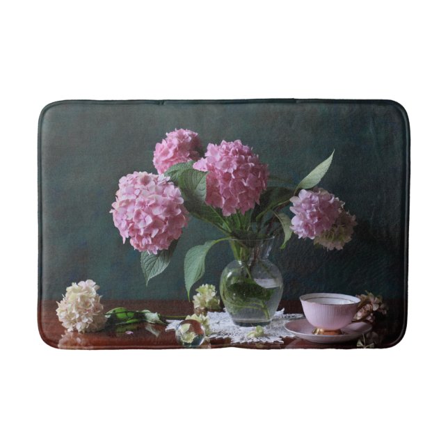 Tapis De Bain Flowers | Hydrangeas in Vase (Devant)