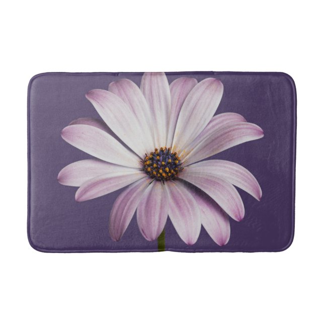 Tapis De Bain Flowers | White & Purple Daisy (Devant)