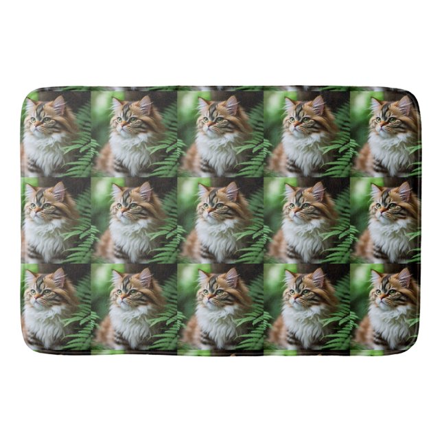 Tapis De Bain "Fluff and Cuddles : The Chubby Persian Cat" (Devant)