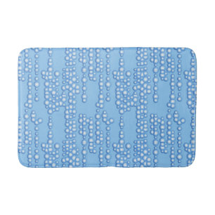 Tapis De Bain Flux de bulles, tons bleu clair