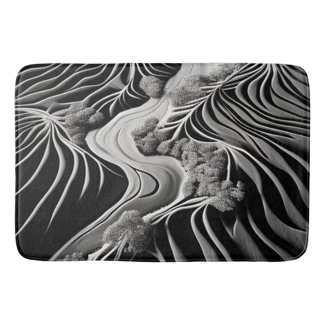 Tapis De Bain Flux fractal (Devant)