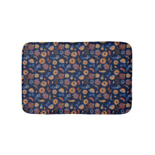 Tapis De Bain Folk Rustique Floral