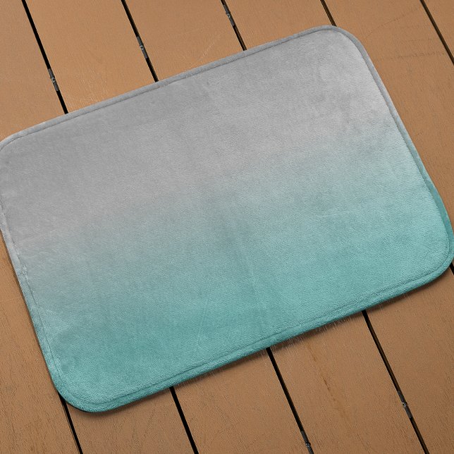 Tapis De Bain Fond Ombre gris turquoise (Créateur téléchargé)