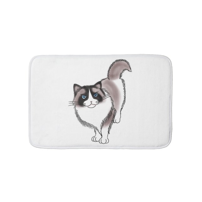 Tapis De Bain FooFooCat : Ragdoll impertinent (Devant)