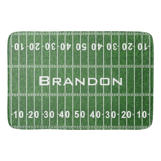 Tapis De Bain Football Field Design Bath Mat (Devant)