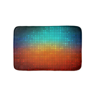 Tapis De Bain football multicolore Abstrait, lumières artistique