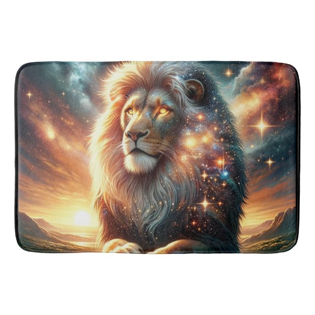 Tapis De Bain Force Astrologique du Lion Cosmique Galactique Spa (Devant)