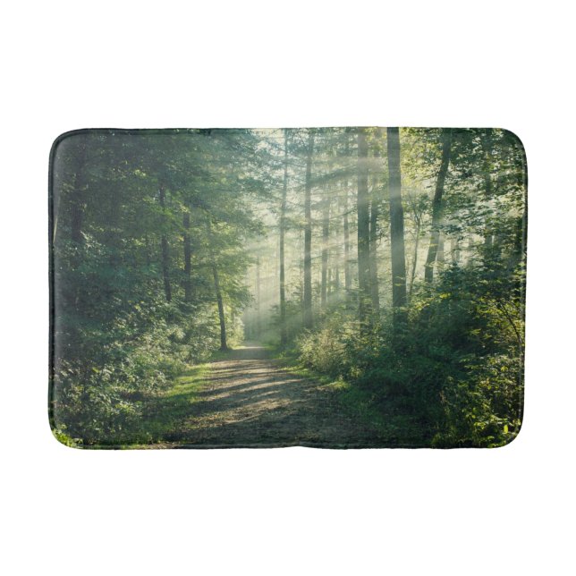 Tapis De Bain Forêt | Chemin forestier Hambourg Allemagne (Devant)