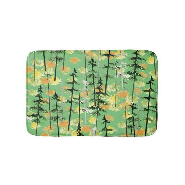 Tapis De Bain Forêt d'automne : Beauté naturelle incomparable (Devant)
