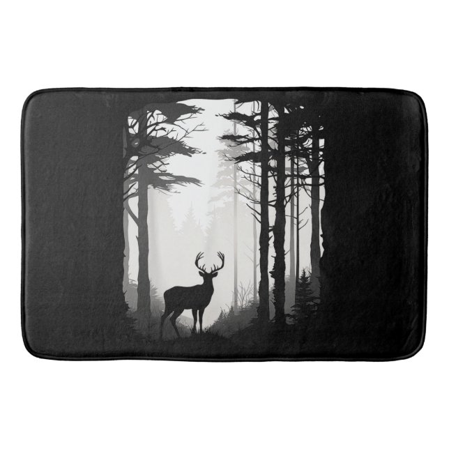 Tapis De Bain Forêt de cerfs faune (Devant)