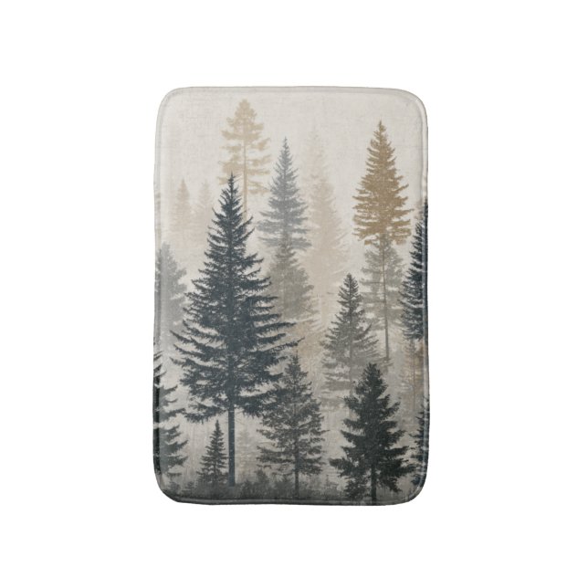 Tapis De Bain Forêt de pins (Devant (Vertical))
