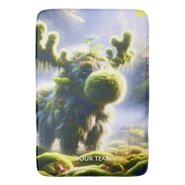 Tapis De Bain Forêt d'orignal mou Imaginaire (devant Vertical)