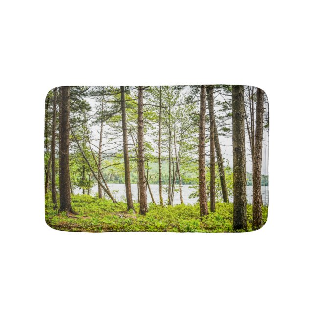 Tapis De Bain Forêt et lac Acadia Maine (Devant)