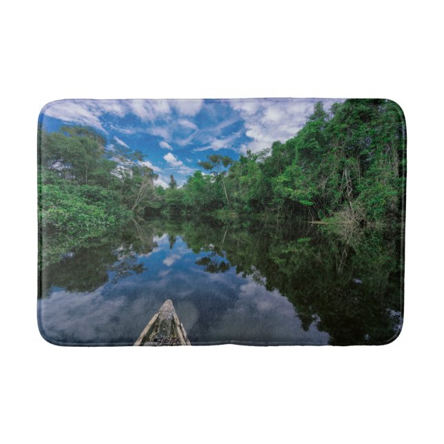 Tapis De Bain Forêt | Forêt de la jungle péruvienne (Devant)