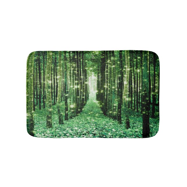 Tapis de bain Forêt Verte Magique Mystère (Devant)