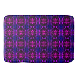 Tapis De Bain Formas, "traços rosa flutuam" em fundo azul ?