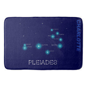 Tapis De Bain Formation de l'hémisphère nord Pleiades Star