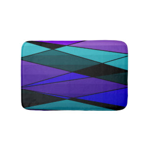 Tapis De Bain formes géométriques modernes Abstraites triangles