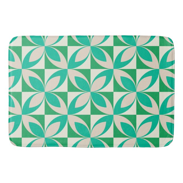 Tapis De Bain Formes géométriques modernistes du milieu du siècl (Devant)