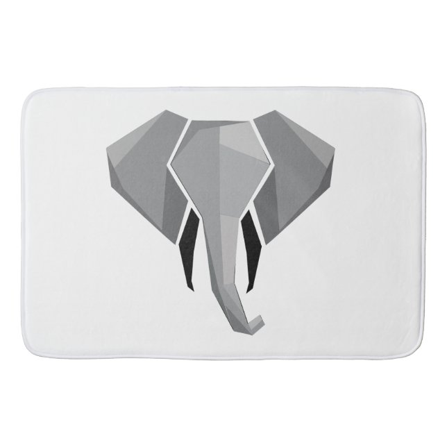 Tapis De Bain Formes simples Géométrie Tête d'éléphant (Devant)